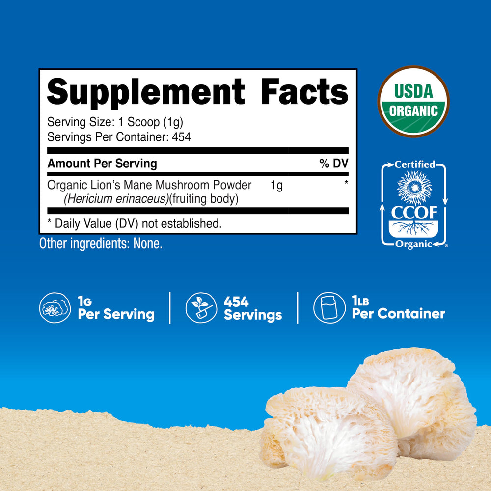 Close-up of the product label showing USDA Organic certification