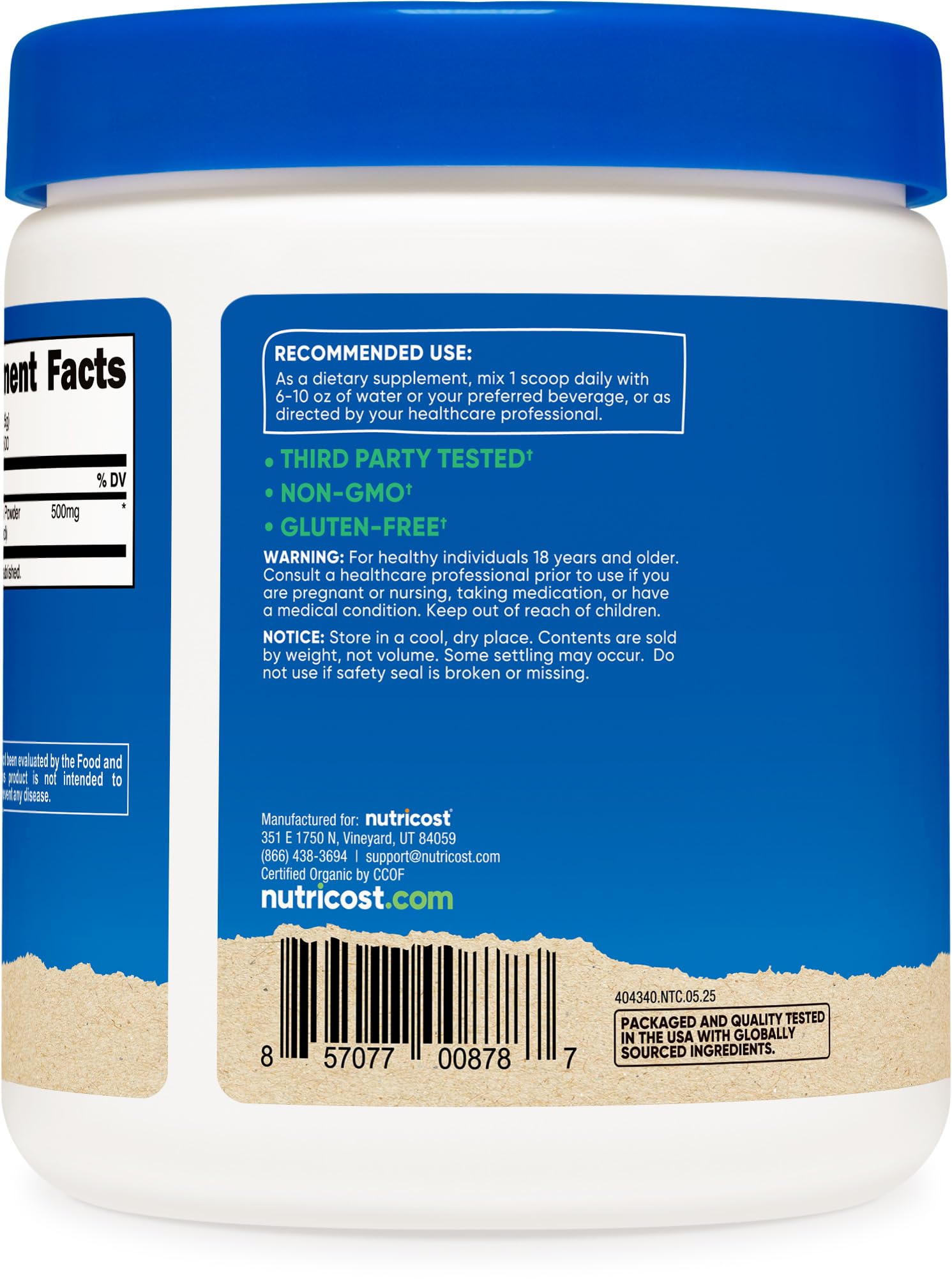 Nutricost organic mucuna pruriens seeds used for clean sourcing