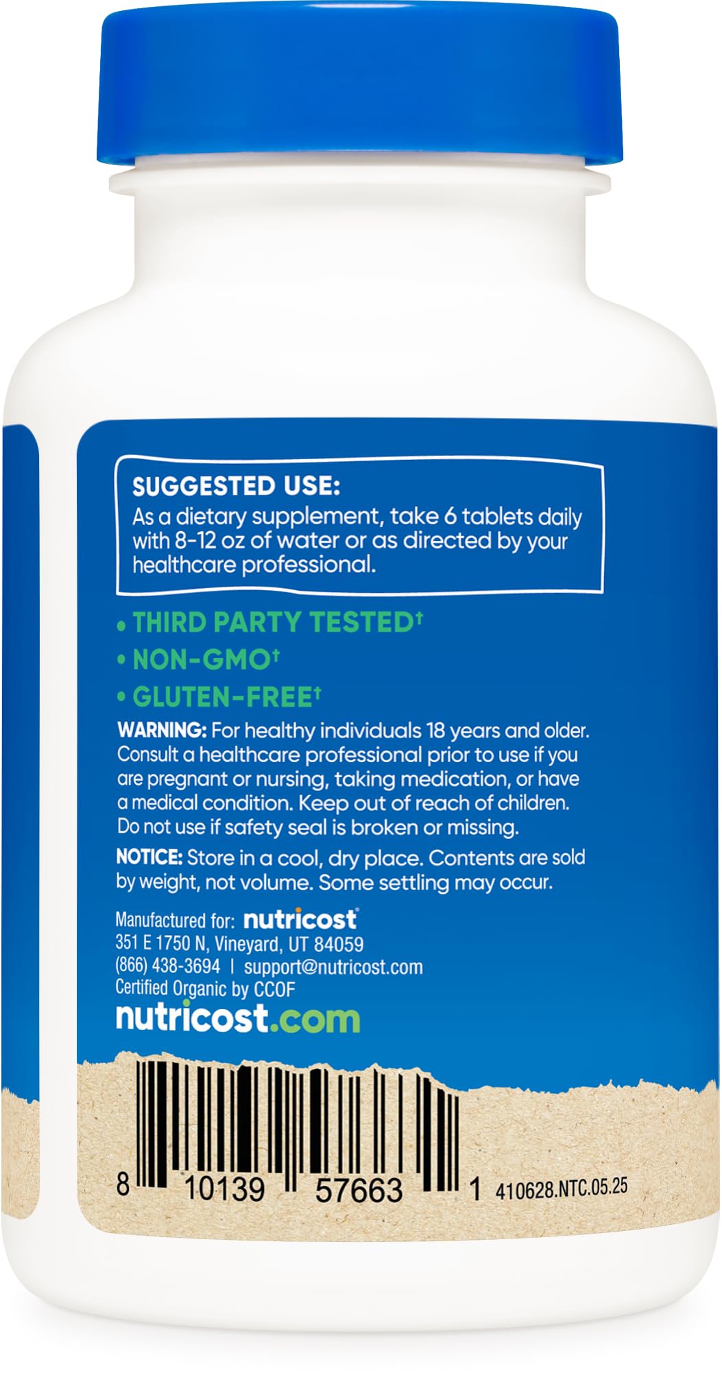 GMO-free, gluten-free and vegan-friendly product labels