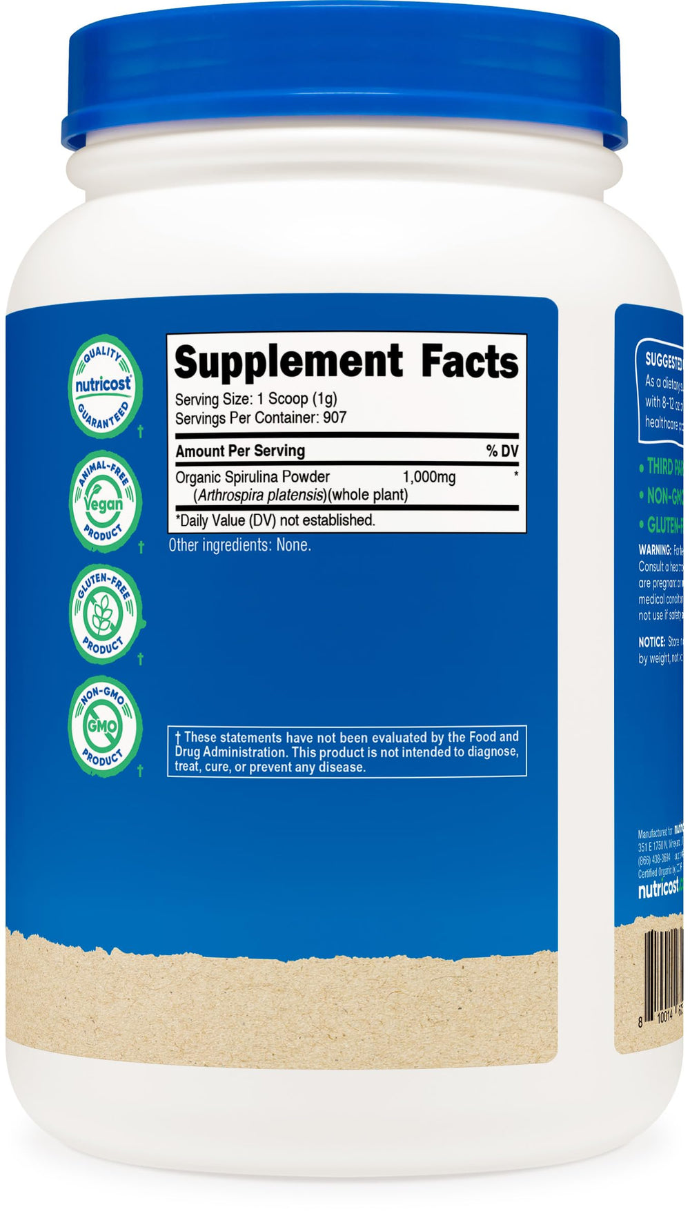 Packaging produced in GMP-compliant, FDA-registered facility