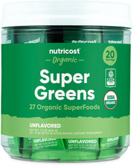 Nutricost Organic Super Greens Unflavored packaging
