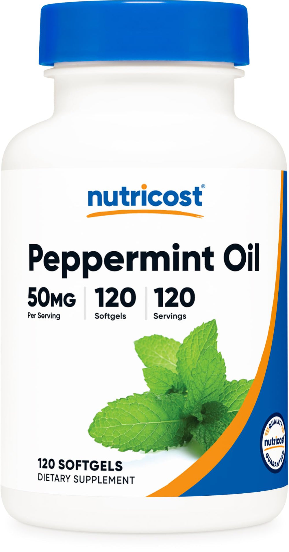 Nutricost Peppermint Oil Softgels bottle label