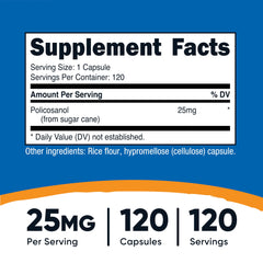 Close-up of Policosanol capsules