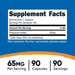 65 mg Potassium Iodide per serving label
