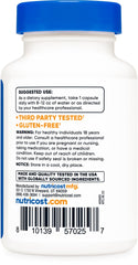 Gluten-free labeling on Nutricost PQQ packaging
