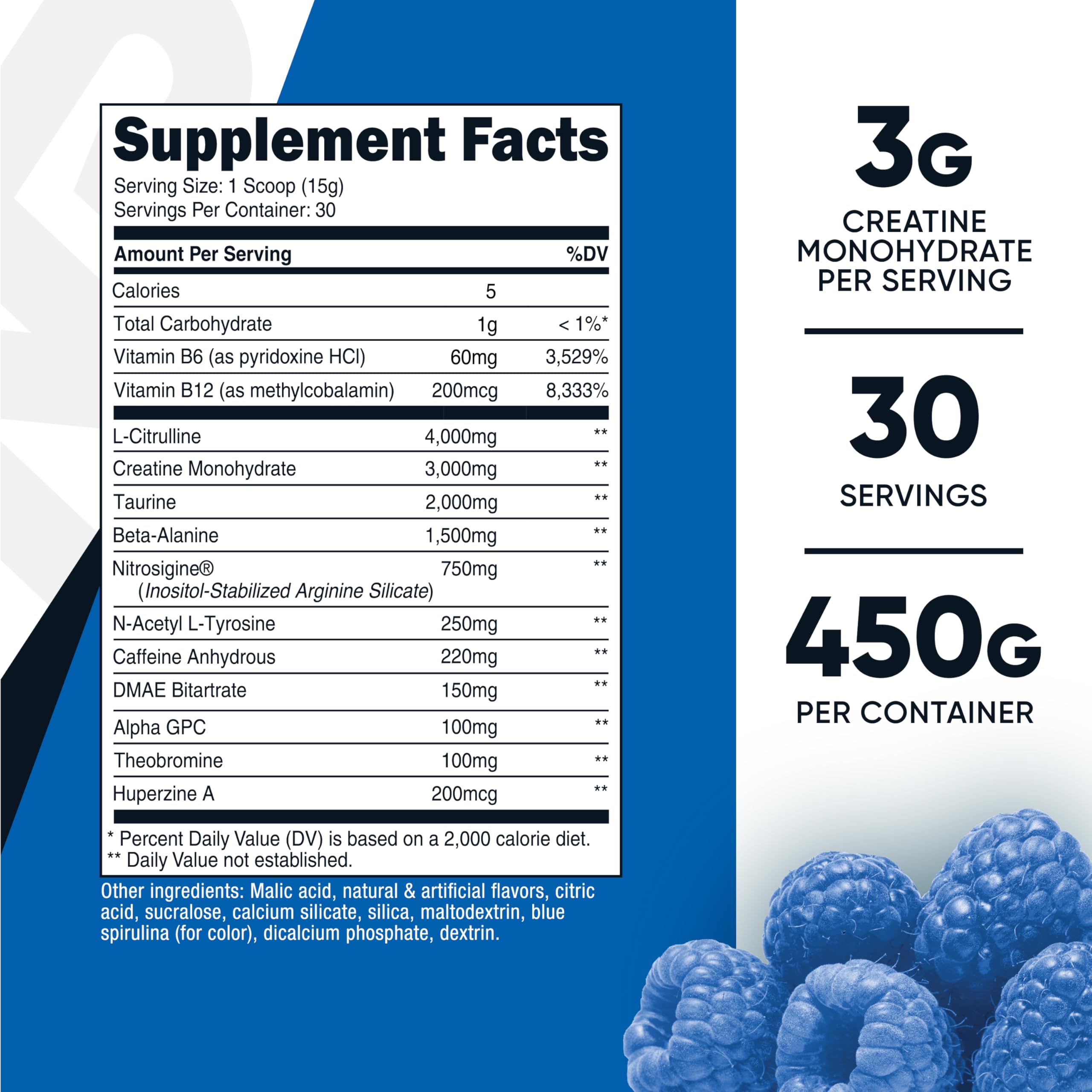 Nutricost Pre-C Pre-Workout scoop showing precise serving size.