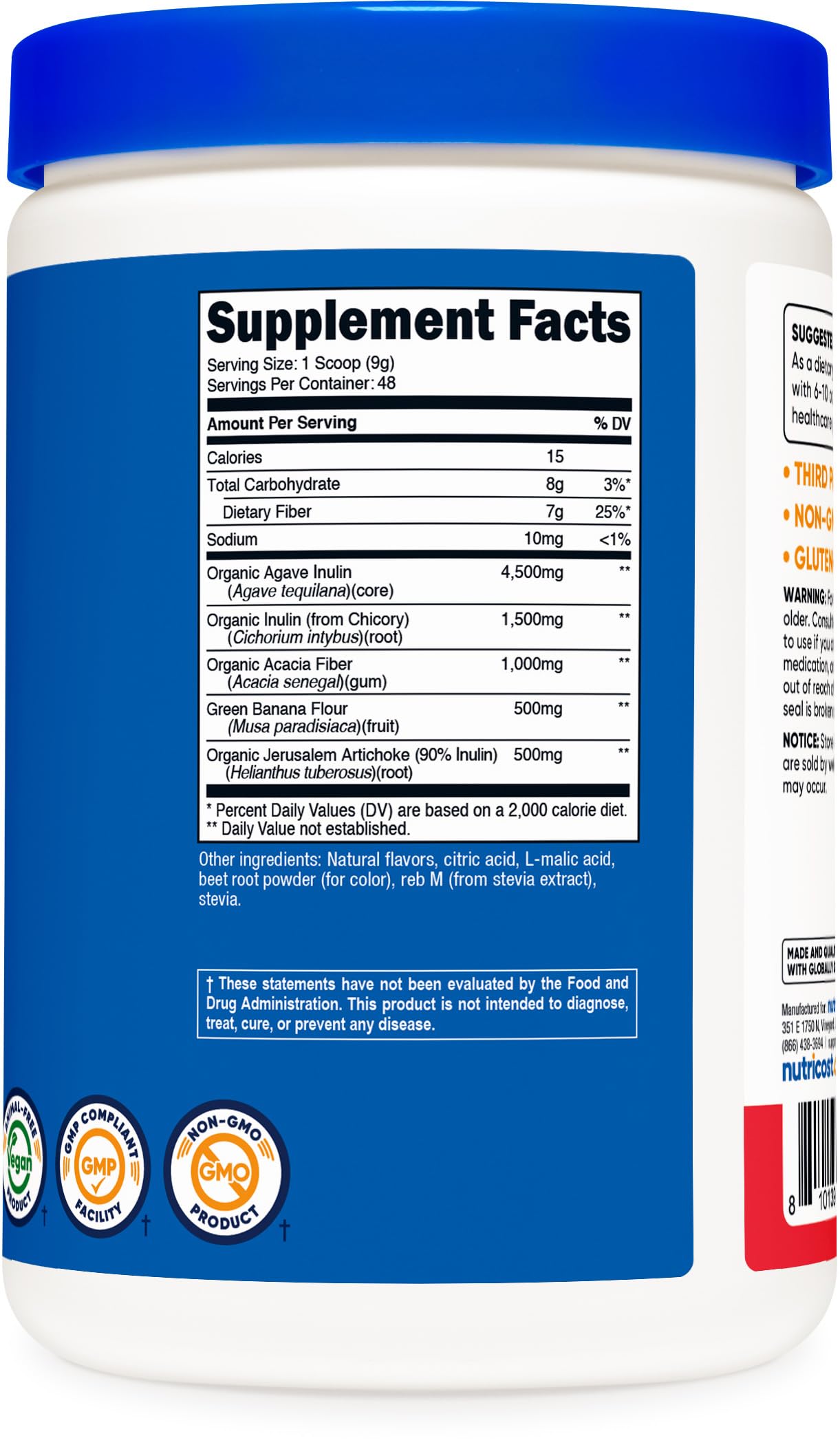 GMP-compliant facility badge for Nutricost manufacturing