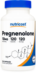 Nutricost Pregnenolone 10mg bottle with 120 capsules
