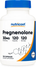 Bottle of Nutricost Pregnenolone 30mg 120 capsules