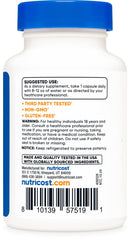 Nutricost Probiotic Complex packaging highlighting 40B CFU