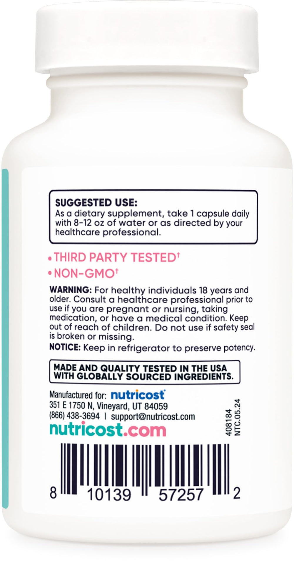 Packaging highlighting Non-GMO and Gluten-Free status