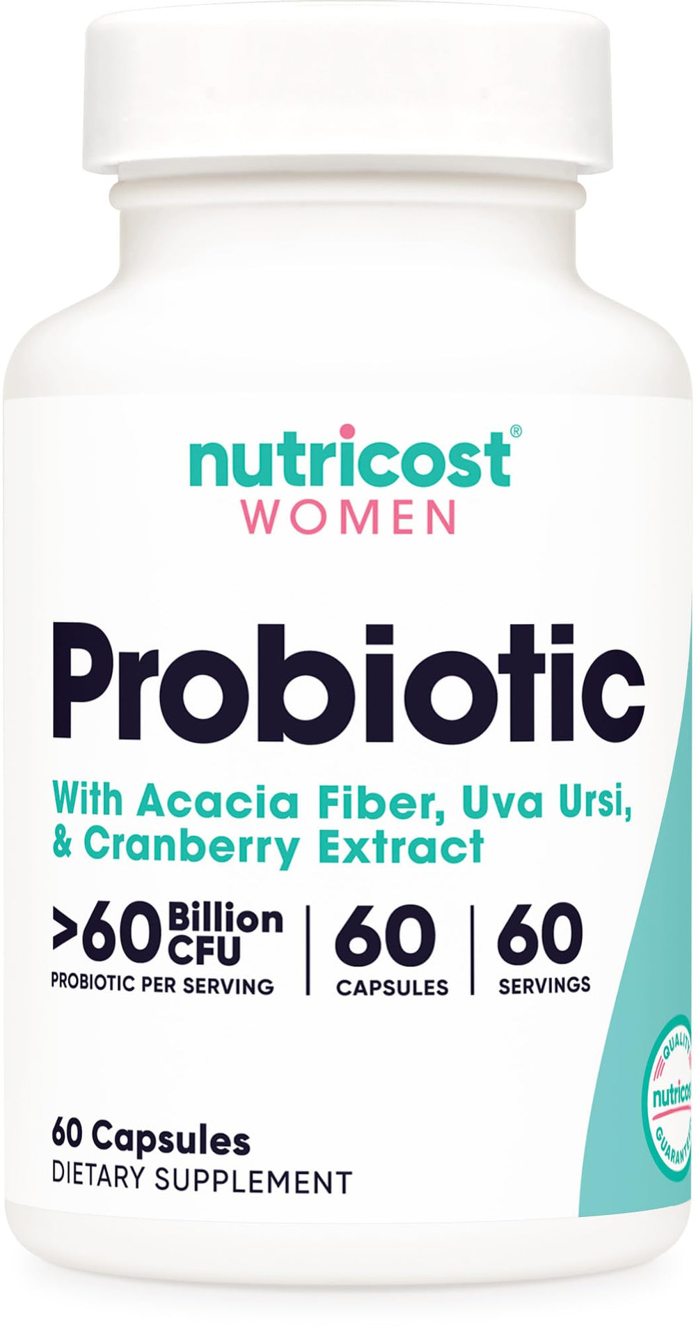 Nutricost Probiotic for Women bottle with 60 capsules
