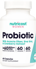 Nutricost Probiotic for Women bottle with 60 capsules