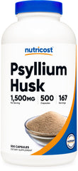 Nutricost Psyllium Husk 1500mg bottle front