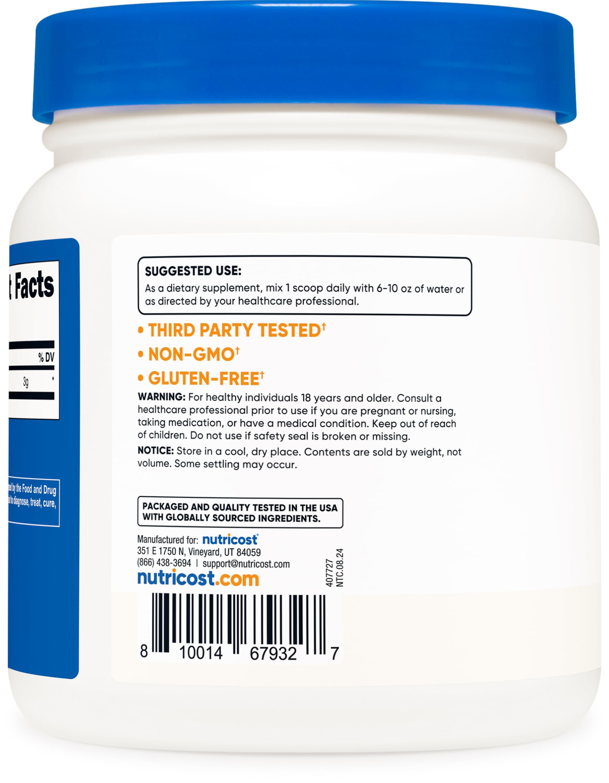 Serving scoop of L-Citrulline Base Powder (3g per serving)