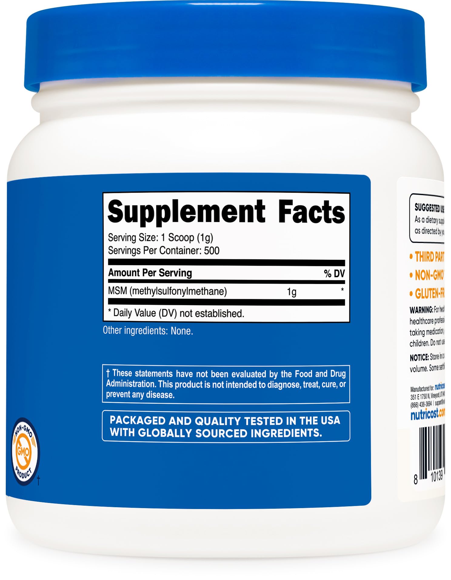 GMP compliant and FDA registered facility stamp