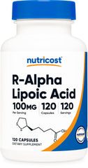 Nutricost R-Alpha Lipoic Acid 100mg veggie capsule product image front