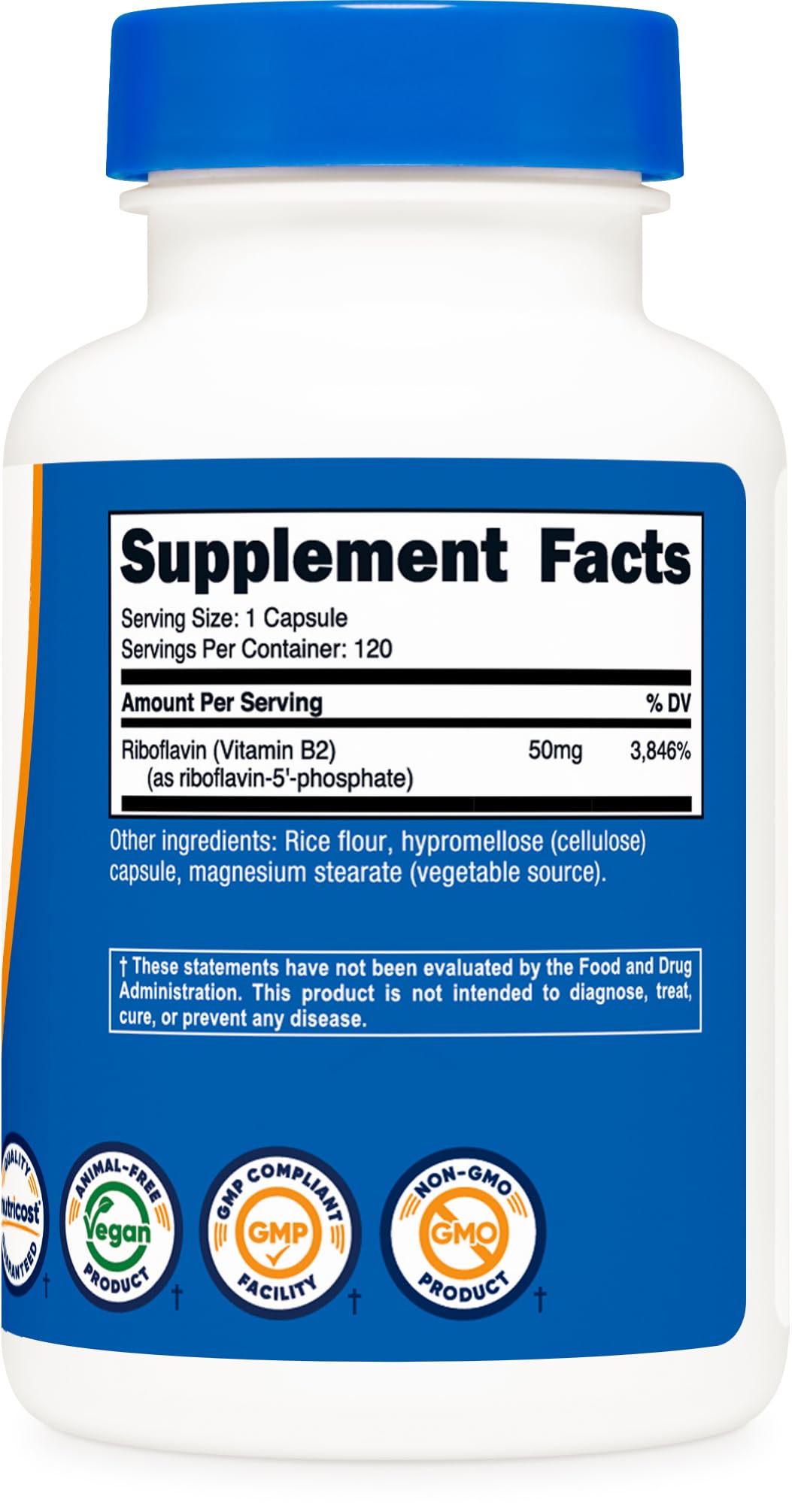 NSF Certified GMP facility and third-party testing icons