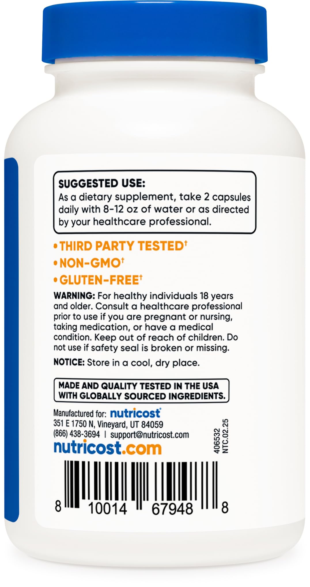 Capsules poured from Nutricost Resveratrol 700mg bottle