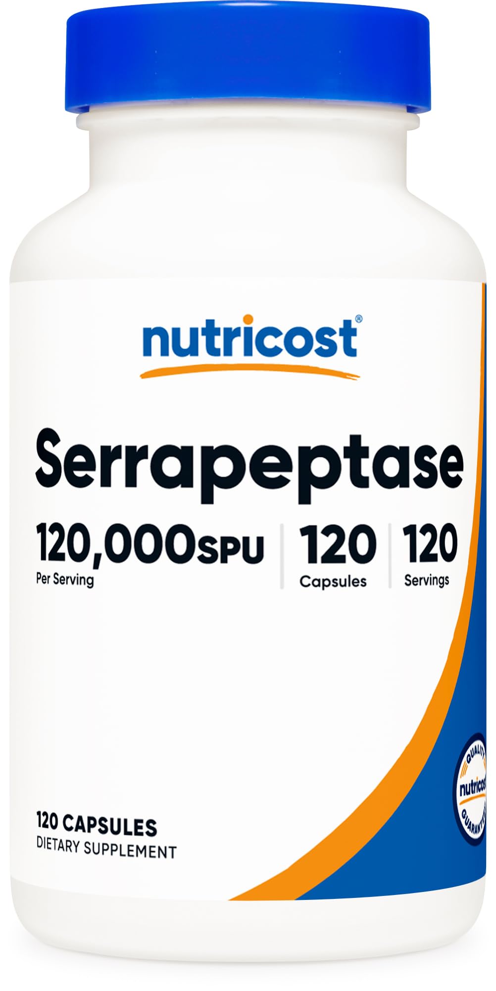 Nutricost Serrapeptase 120,000 SPU 120 capsules per bottle