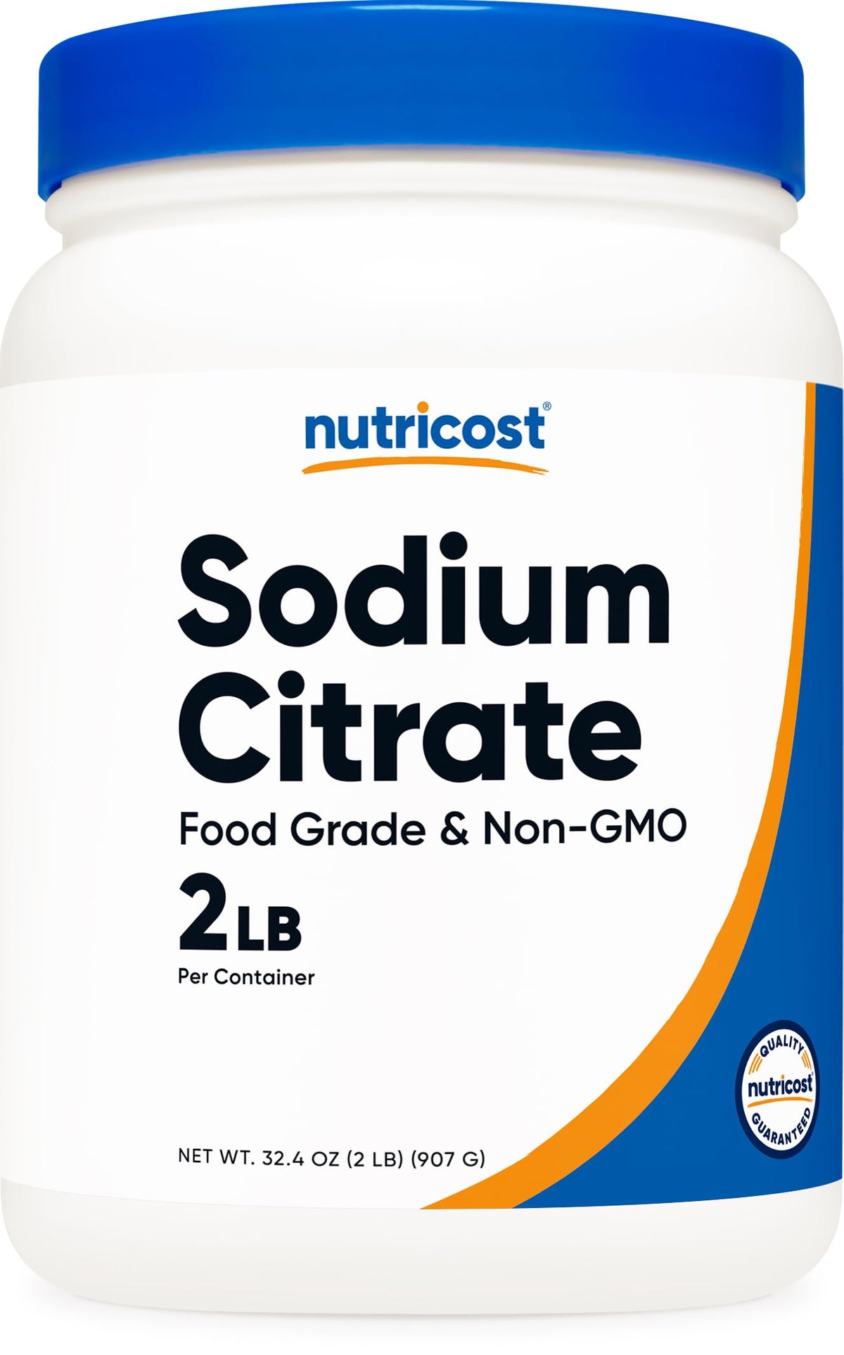 Front view of Nutricost Sodium Citrate 2LB bottle
