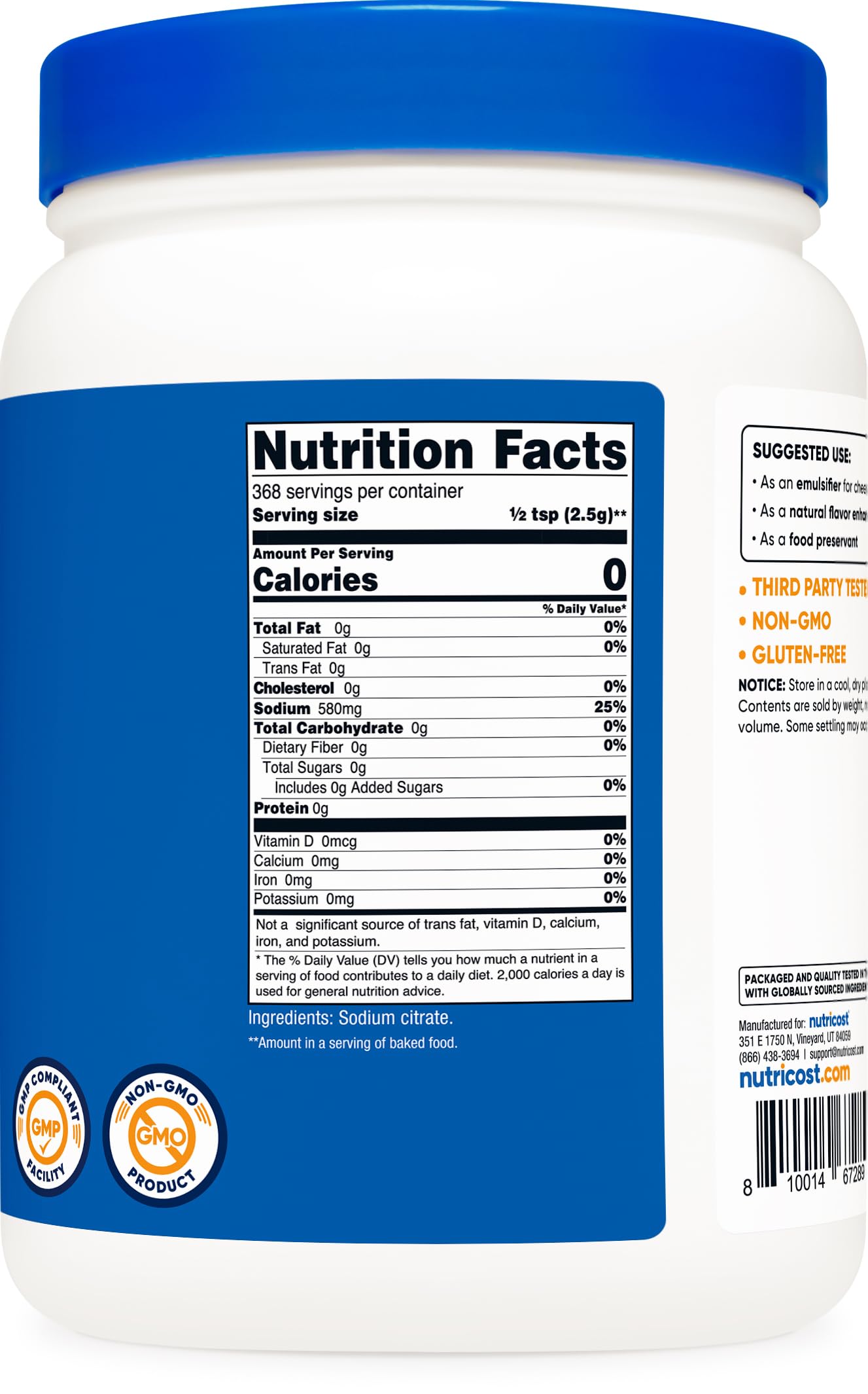 Using Nutricost Sodium Citrate for food preservation and flavor enhancement