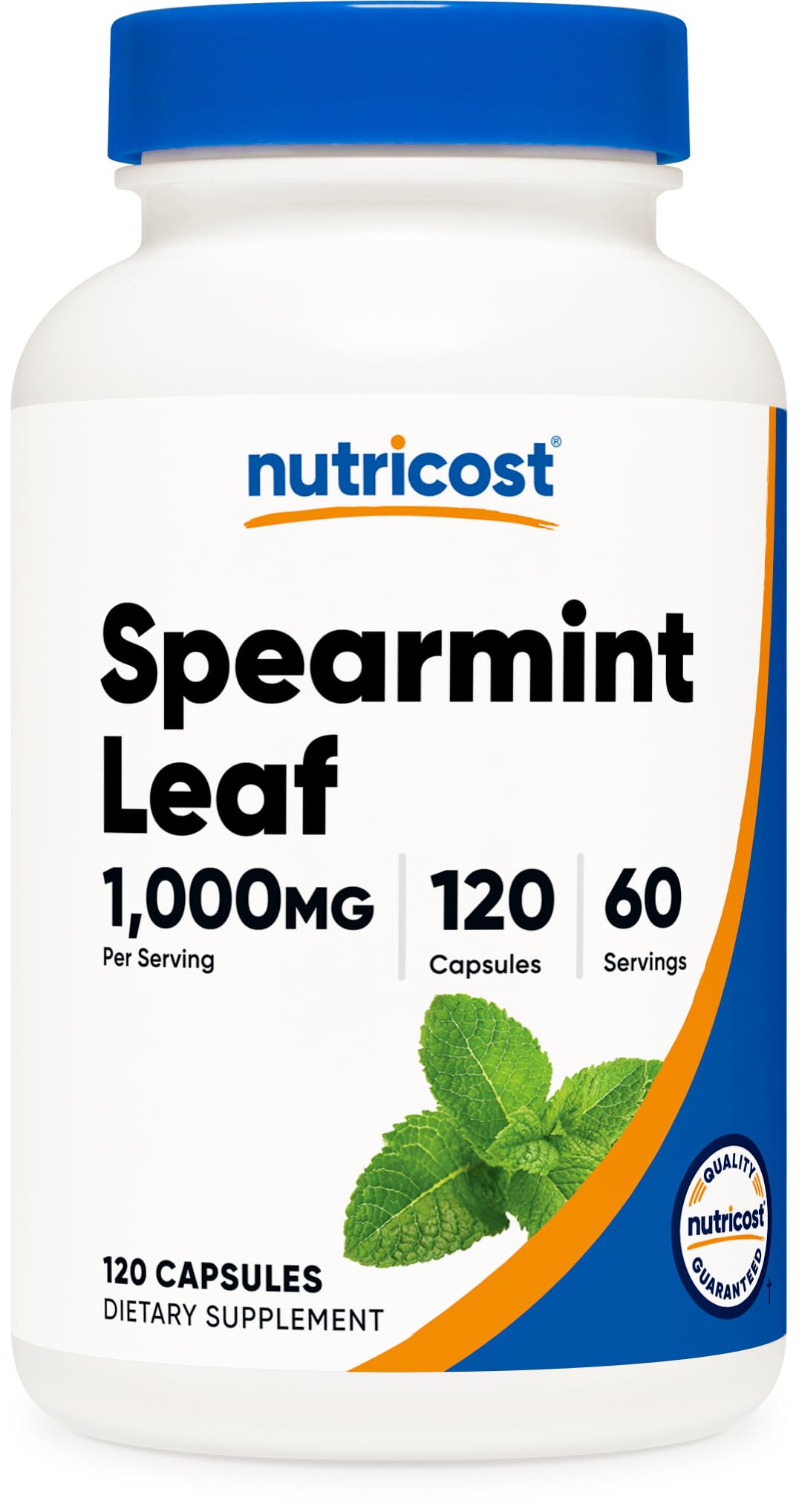 Nutricost Spearmint Leaf 1000mg bottle label