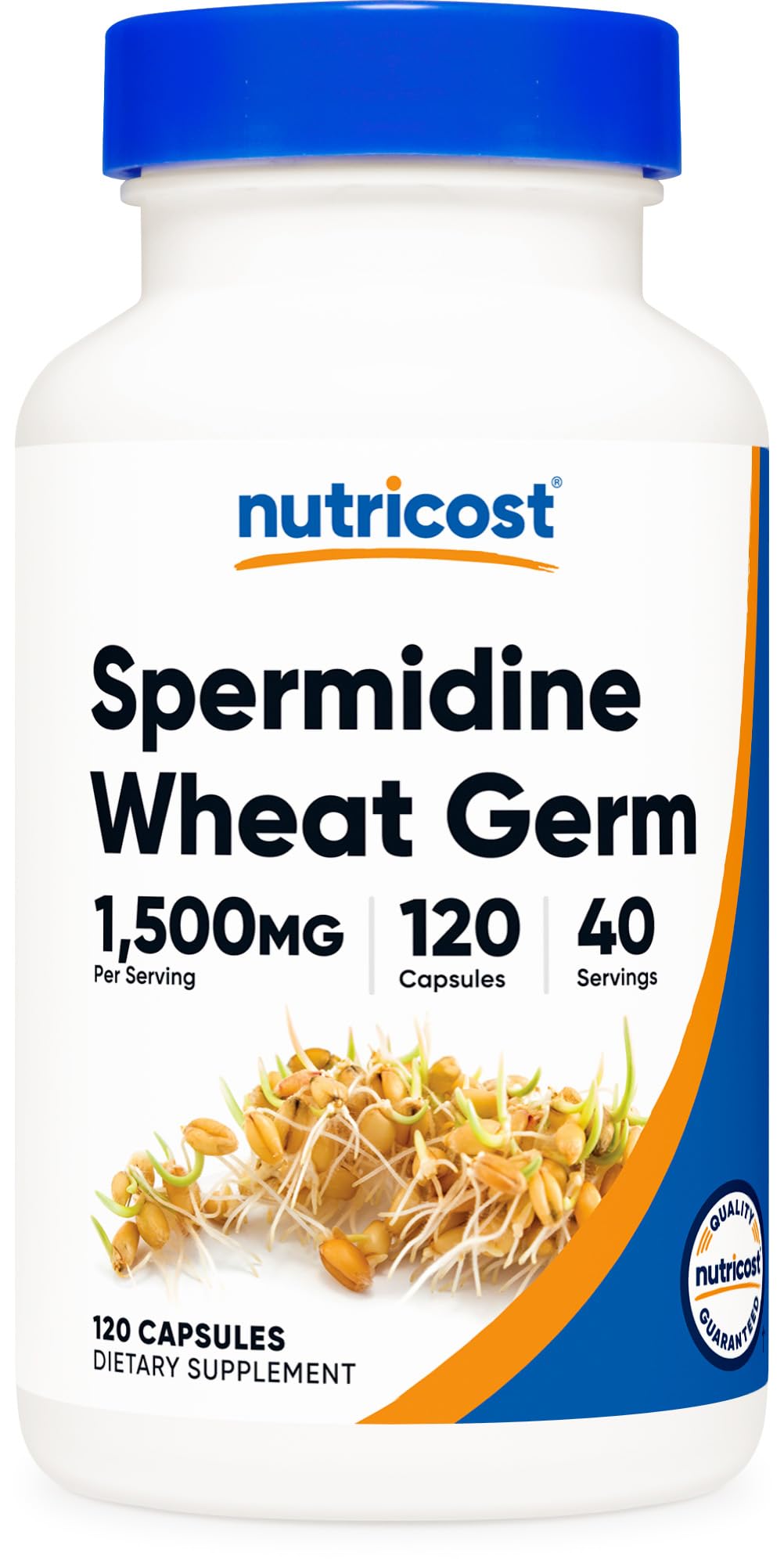 Nutricost Spermidine Wheat Germ Extract bottle with 120 capsules