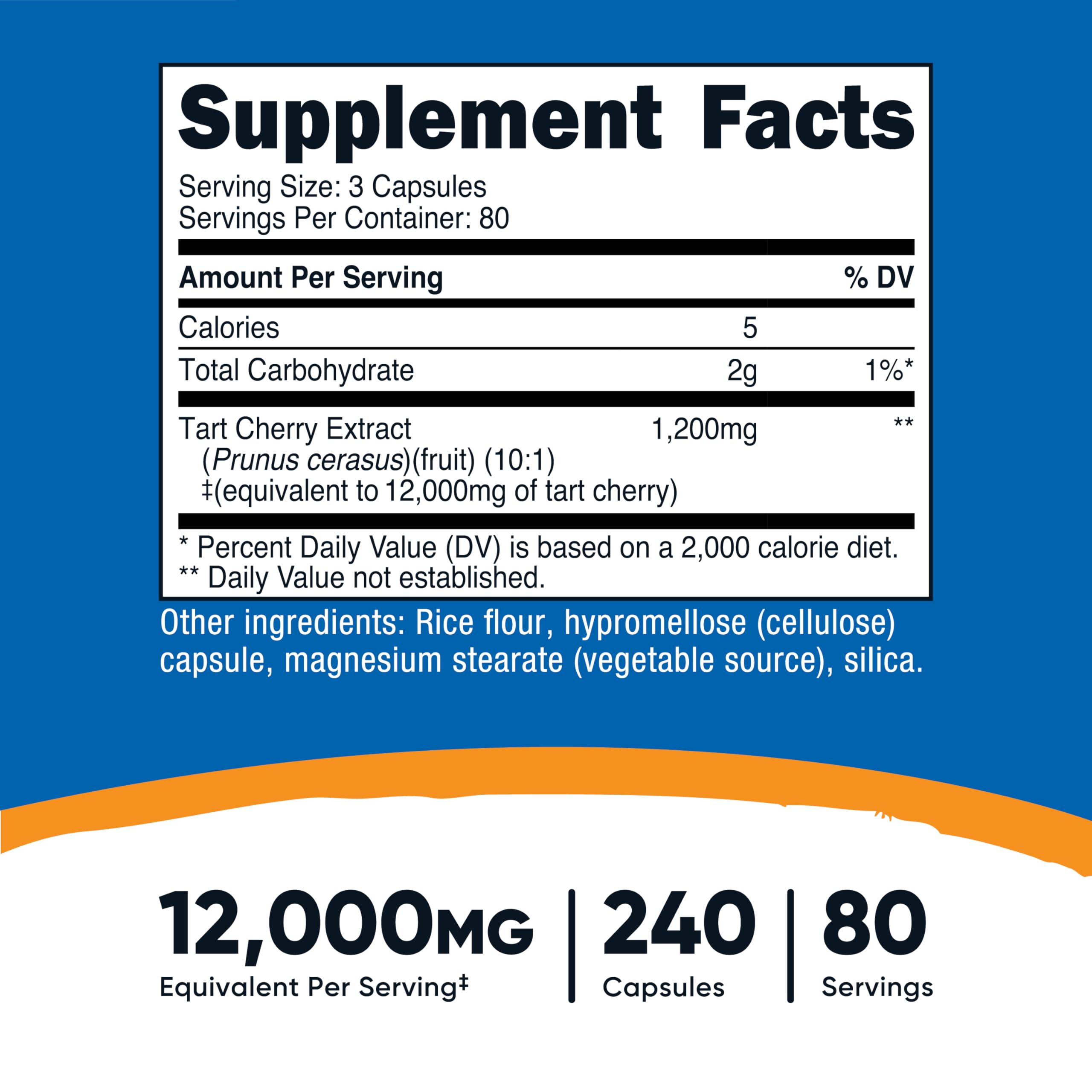 Capsules close-up of Tart Cherry Extract