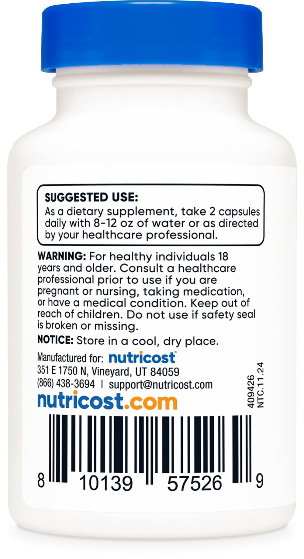 NSF Certified, GMP-compliant facility badge