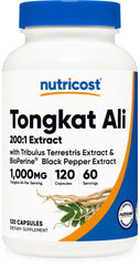 Nutricost Tongkat Ali 1000mg 120-capsule bottle - hero image