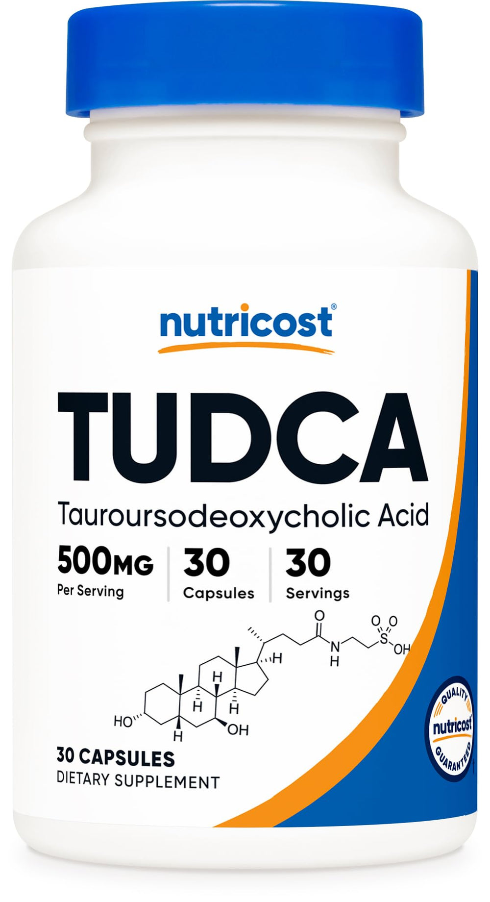 Nutricost Tudca 500mg bottle with 30 capsules