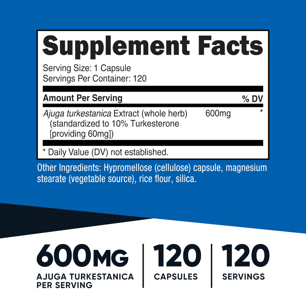 Serving size showing 600mg per capsule