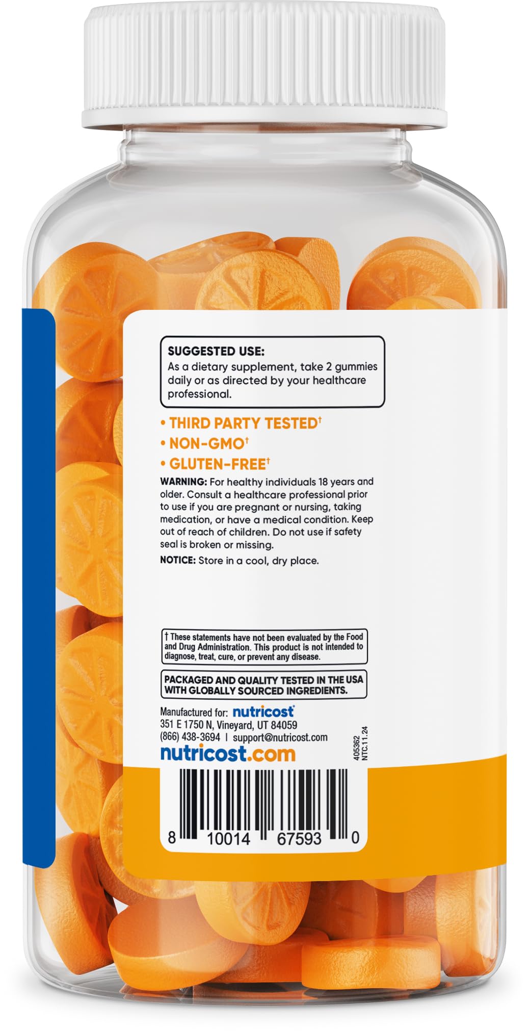 Ginger and black pepper extract alongside turmeric gummies illustration