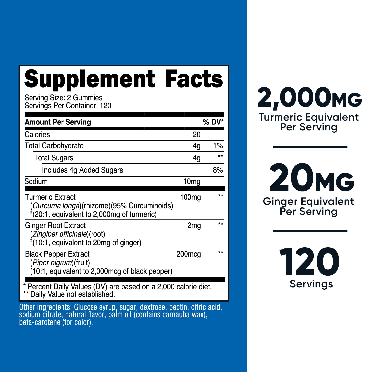 Nutricost Turmeric Gummies packaging box and bottle on white background