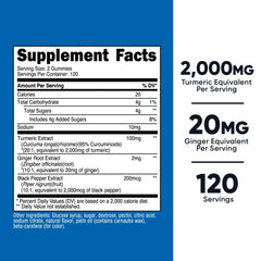 Nutricost Turmeric Gummies packaging box and bottle on white background