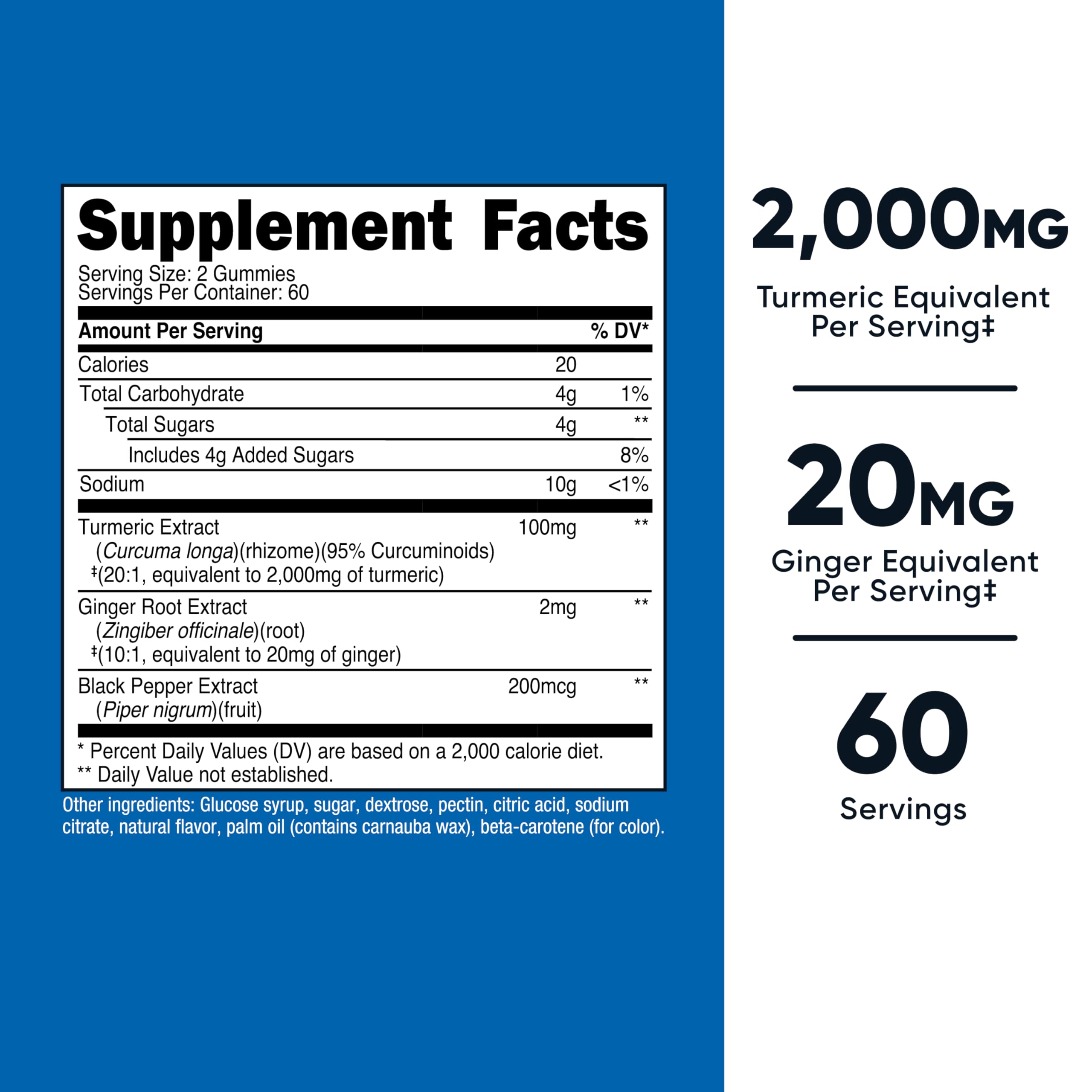 Nutricost turmeric gummies packaging and bottle
