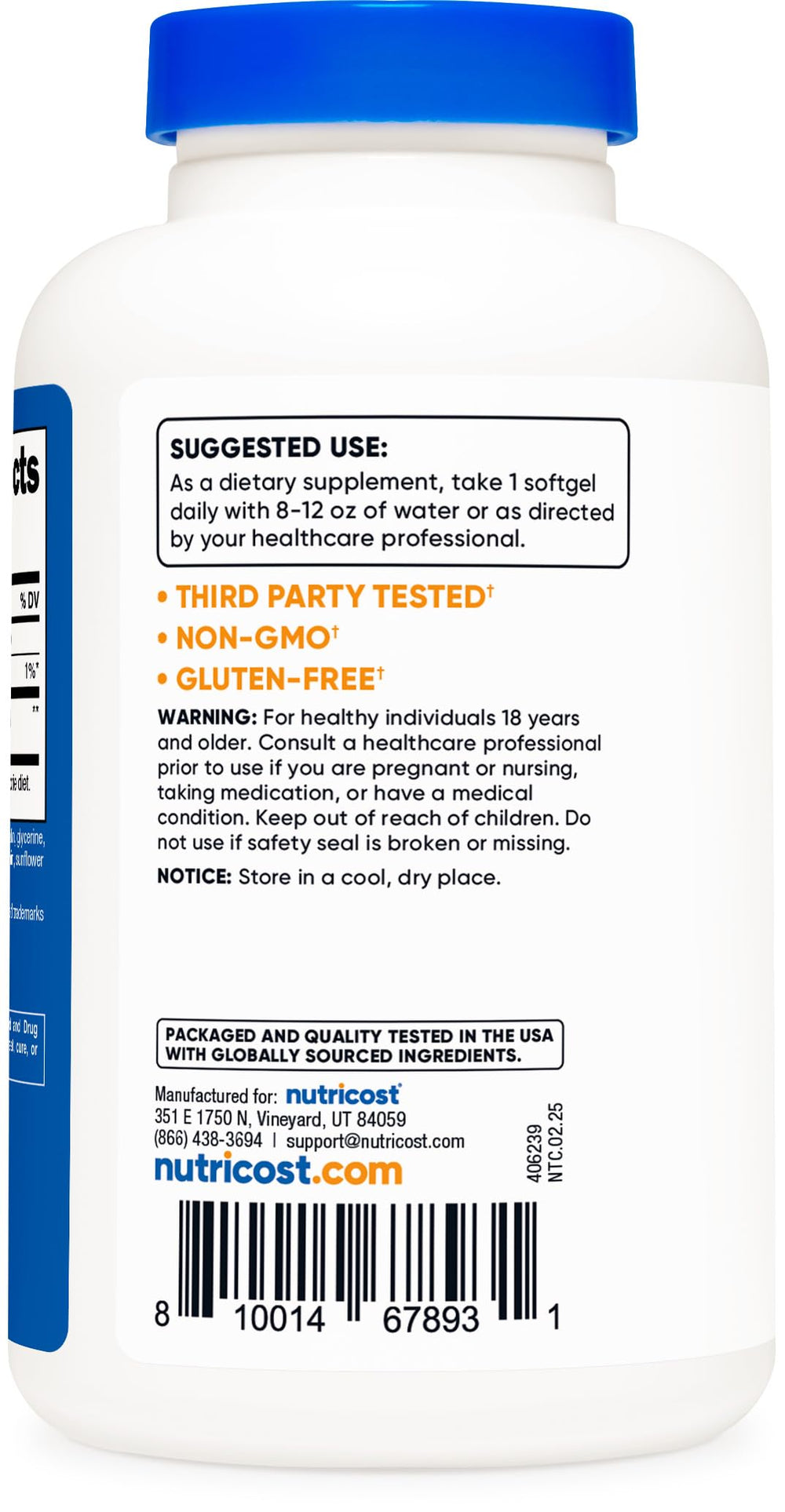 NSF certified, GMP compliant manufacturing facility