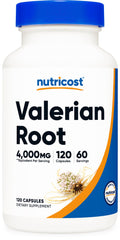 Nutricost Valerian Root Capsules bottle front