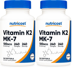 Nutricost Vitamin K2 MK-7 100 mcg bottle front view