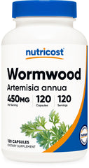 Nutricost Wormwood Capsules bottle front label