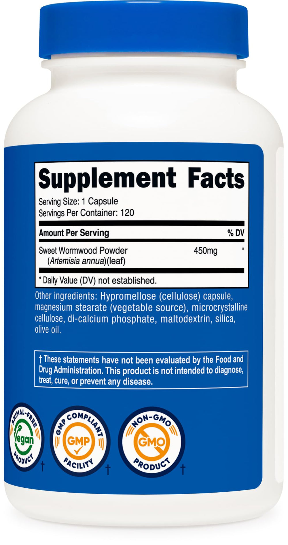 NSF GMP FDA facility logo and packaging