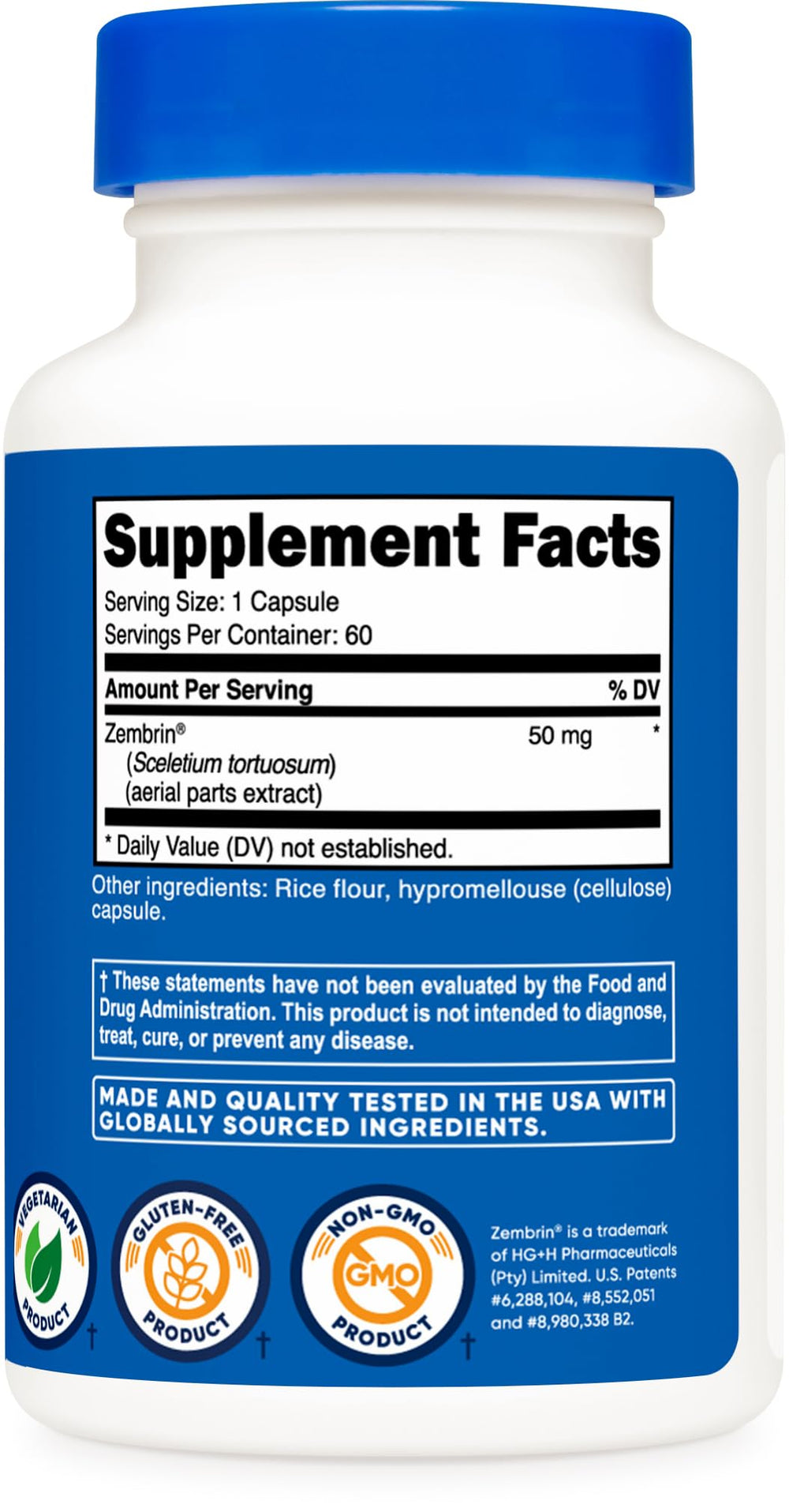 Shelf-ready Nutricost Zembrin packaging