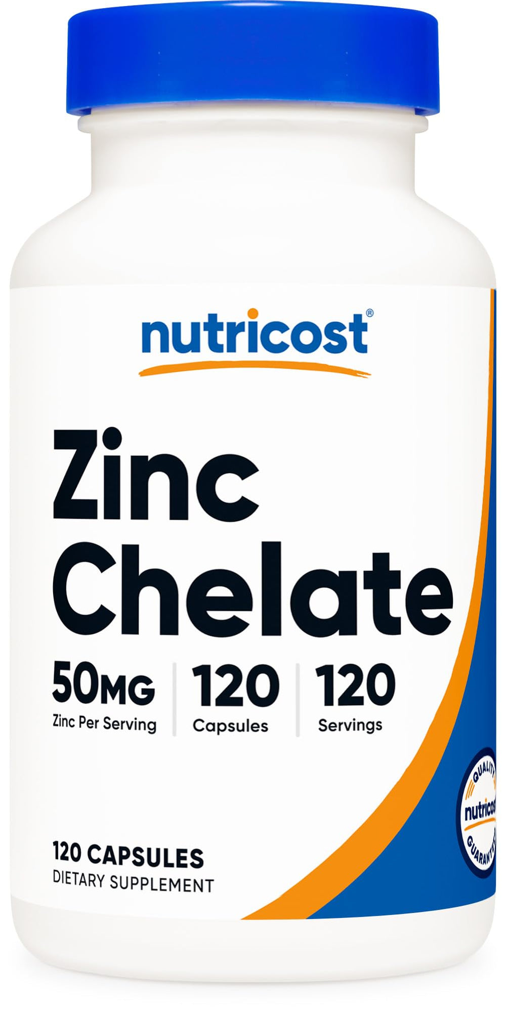 Nutricost Zinc Chelate 50mg bottle