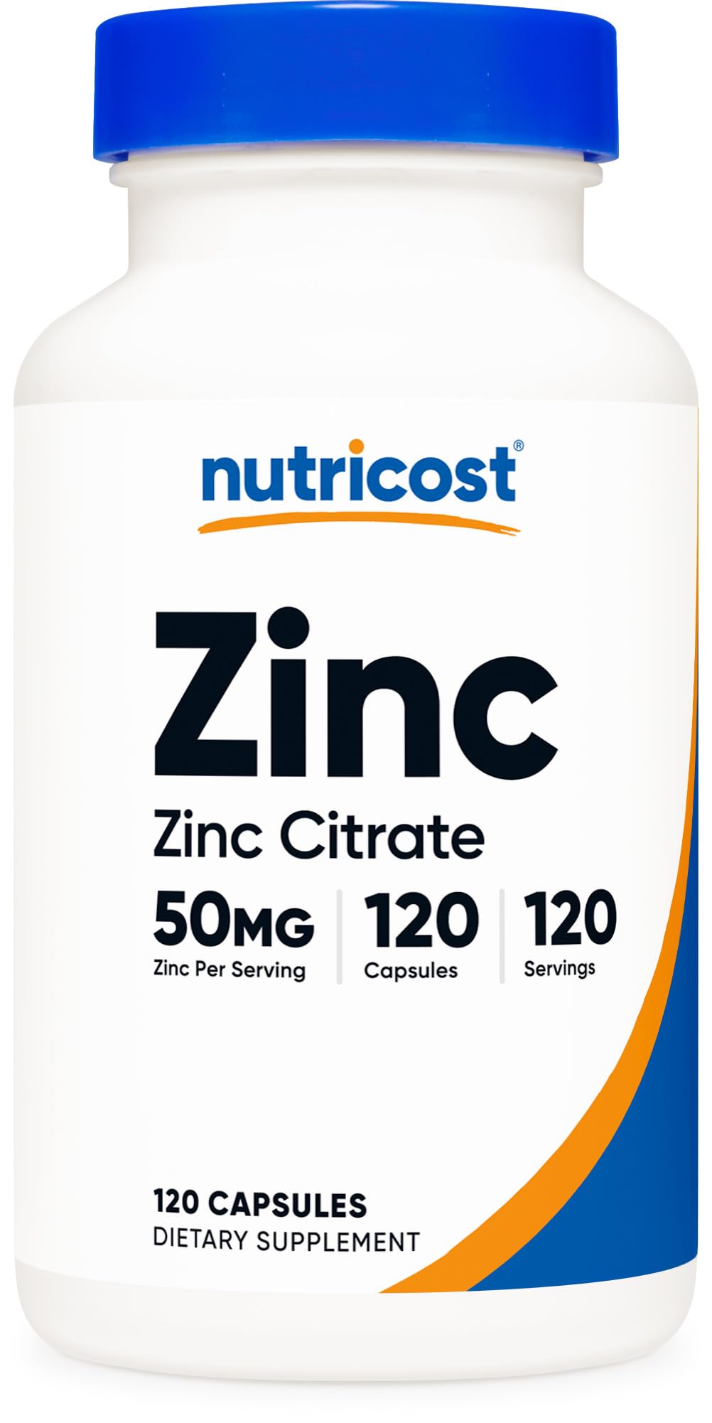 Nutricost Zinc Citrate bottle front view