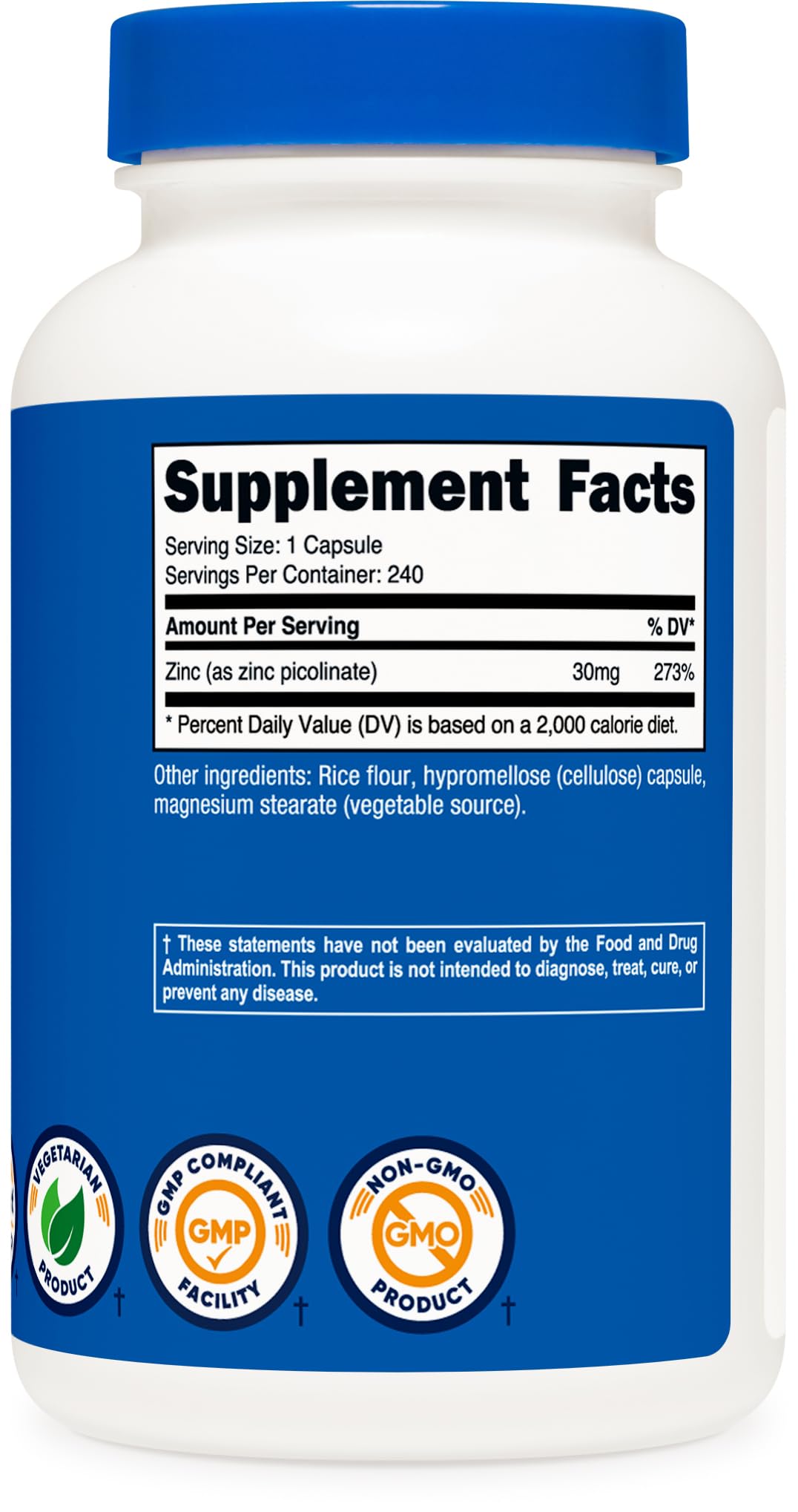 Non-GMO, gluten-free and Vegetarian icons on packaging