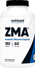 Nutricost ZMA 180 Capsules bottle front label