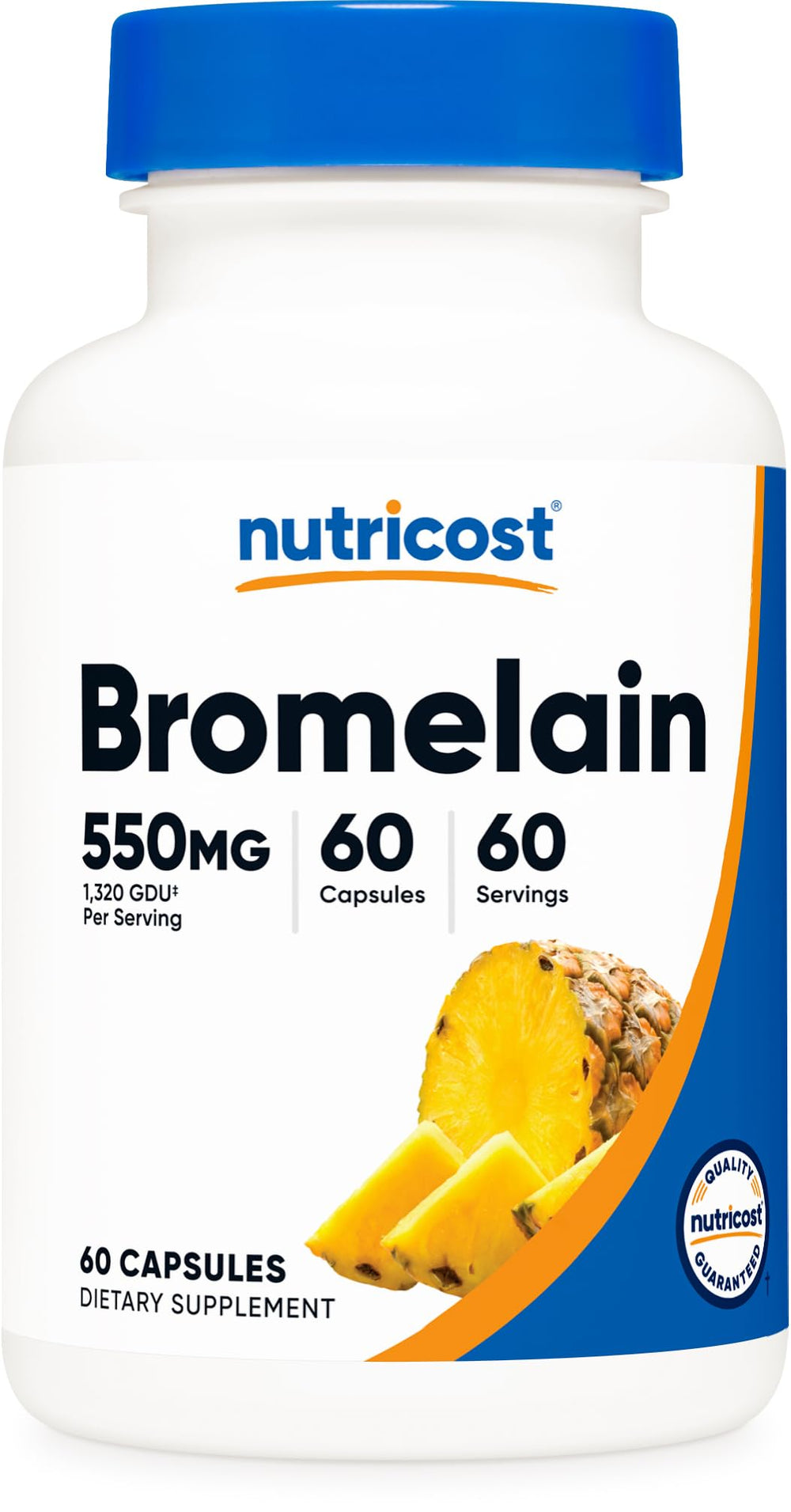 Nutricost Bromelain Capsules 60- and 240-count bottles