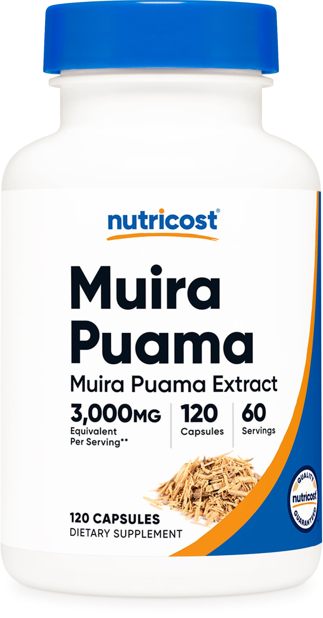 Nutricost Muira Puama Extract bottle and capsules