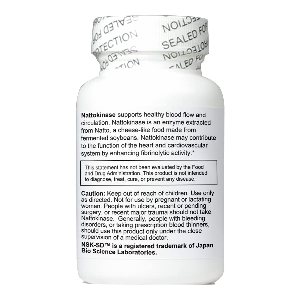 Label image for NutriCrafters nattokinase NSK-SD 2000u 60 capsules